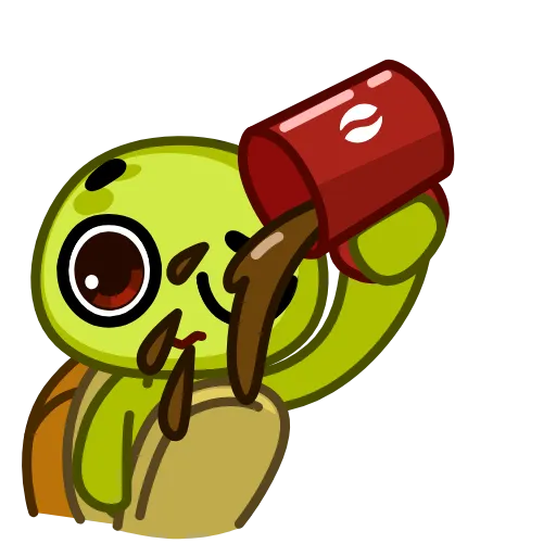 ☕️ Эмодзи «Turtle Donnie» для Telegram