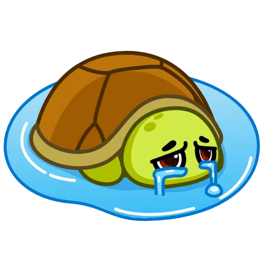 😭 Эмодзи «Turtle Donnie» для Telegram