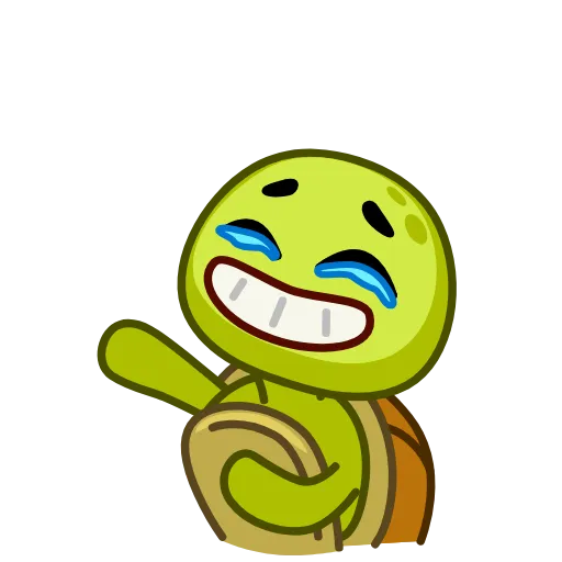 😭 Эмодзи «Turtle Donnie» для Telegram