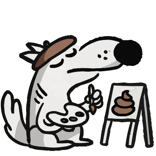 🧑‍🎨 Эмодзи «Набор эмоджи с Псом из ВК в качестве» для Telegram