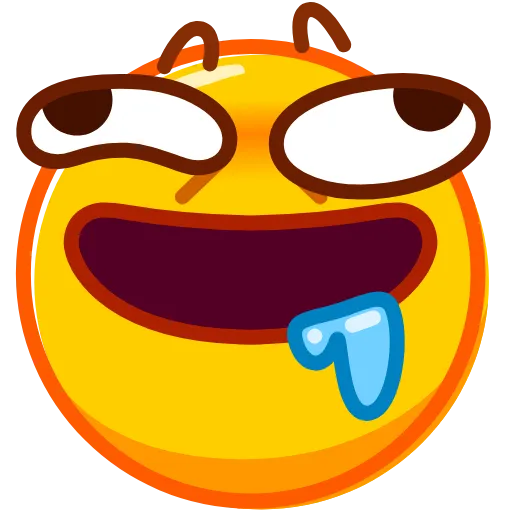🤤 Стикер «Droll Emoji» для Telegram