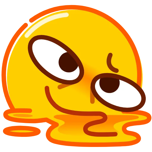 🫠 Стикер «Droll Emoji» для Telegram