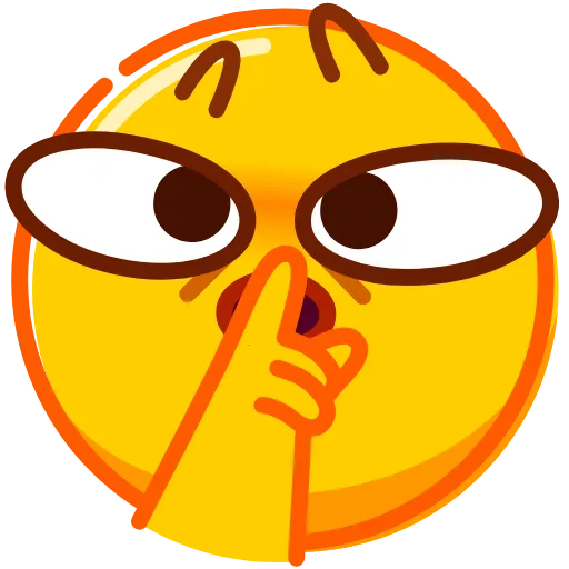 🤫 Стикер «Droll Emoji» для Telegram