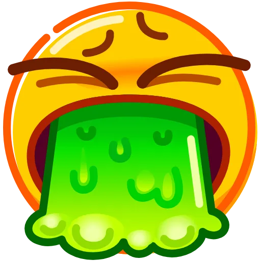🤮 Стикер «Droll Emoji» для Telegram