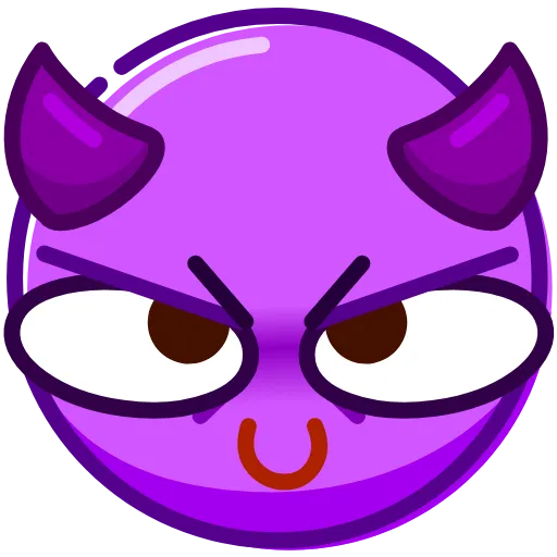 😈 Стикер «Droll Emoji» для Telegram