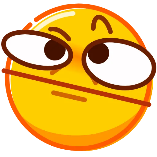 🤨 Стикер «Droll Emoji» для Telegram