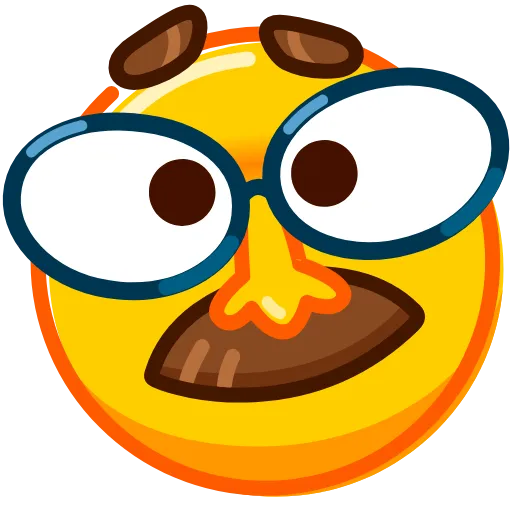 🥸 Стикер «Droll Emoji» для Telegram