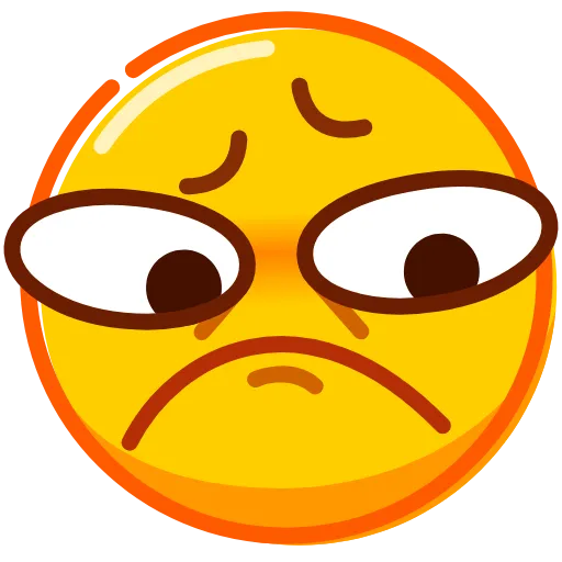🙁 Стикер «Droll Emoji» для Telegram