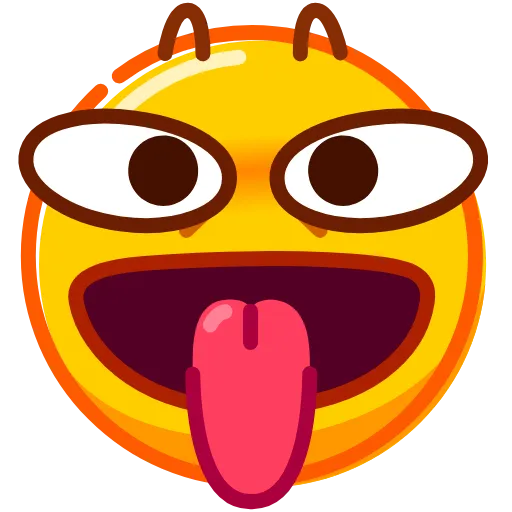 😛 Стикер «Droll Emoji» для Telegram