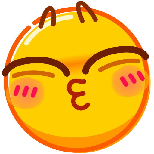 😚 Стикер «Droll Emoji» для Telegram