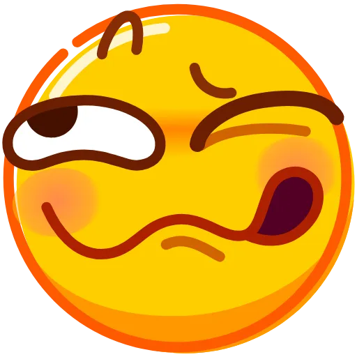 🥴 Стикер «Droll Emoji» для Telegram