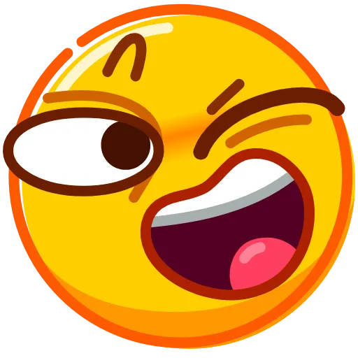 😉 Стикер «Droll Emoji» для Telegram