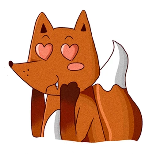 ❤ Стикер «Drunken fox» для Telegram