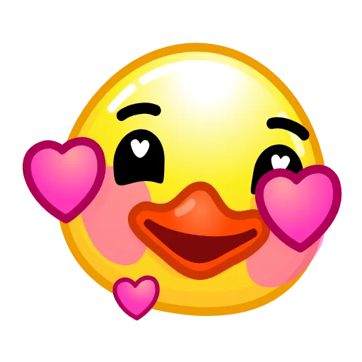🥰 Эмодзи «Смайлы Duck Emoji - #official» для Telegram