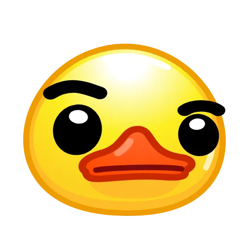 🤨 Эмодзи «Смайлы Duck Emoji - #official» для Telegram
