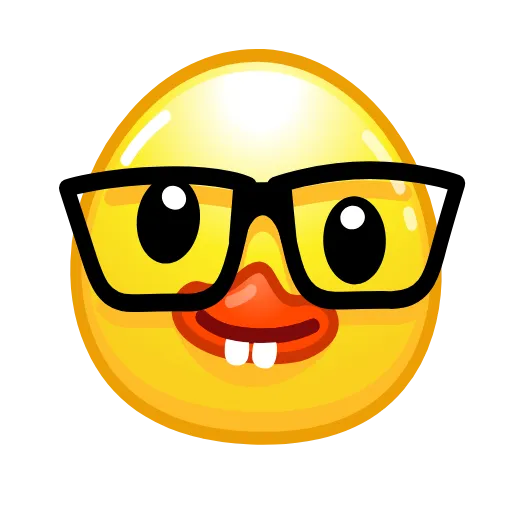 🤓 Эмодзи «Смайлы Duck Emoji - #official» для Telegram