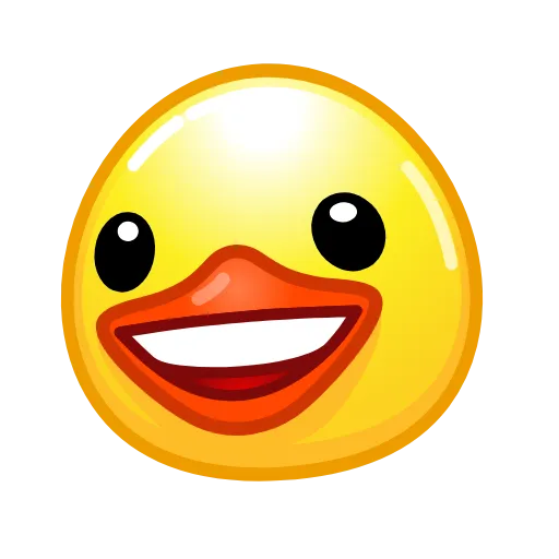 😄 Эмодзи «Смайлы Duck Emoji - #official» для Telegram