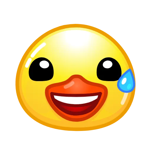 😅 Эмодзи «Смайлы Duck Emoji - #official» для Telegram