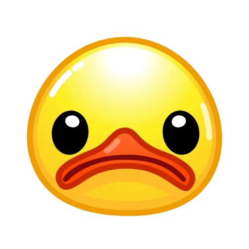 ☹️ Эмодзи «Смайлы Duck Emoji - #official» для Telegram