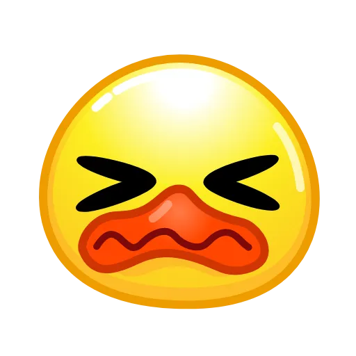 😖 Эмодзи «Смайлы Duck Emoji - #official» для Telegram