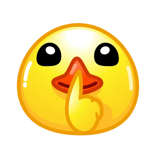 🤫 Эмодзи «Смайлы Duck Emoji - #official» для Telegram