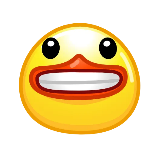 😬 Эмодзи «Смайлы Duck Emoji - #official» для Telegram