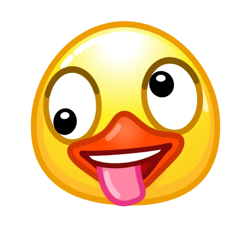 🤪 Эмодзи «Смайлы Duck Emoji - #official» для Telegram