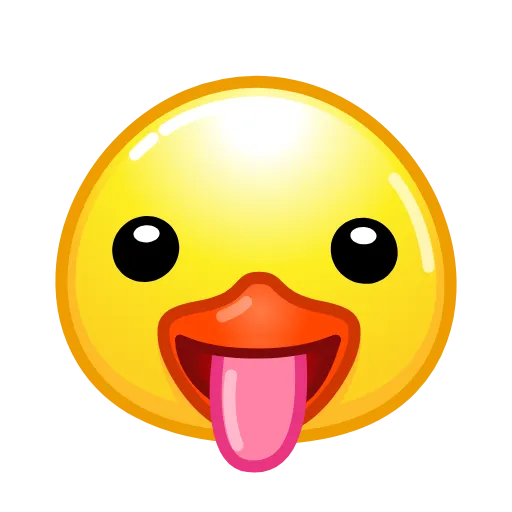😛 Эмодзи «Смайлы Duck Emoji - #official» для Telegram