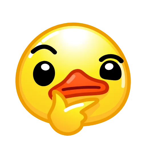 🤔 Эмодзи «Смайлы Duck Emoji - #official» для Telegram