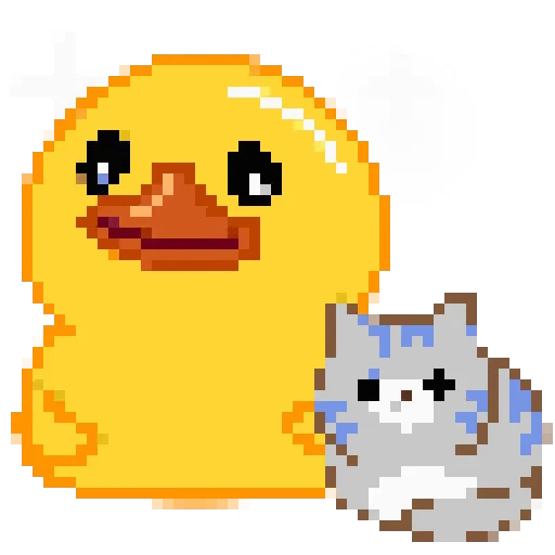 🐱 Стикер «Pixel Duck» для Telegram