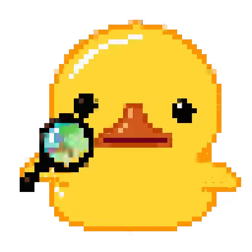 🔎 Стикер «Pixel Duck» для Telegram