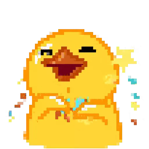 🎉 Стикер «Pixel Duck» для Telegram
