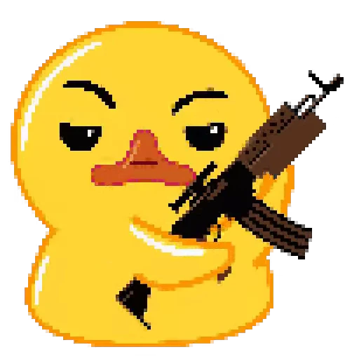 🔫 Стикер «Pixel Duck» для Telegram