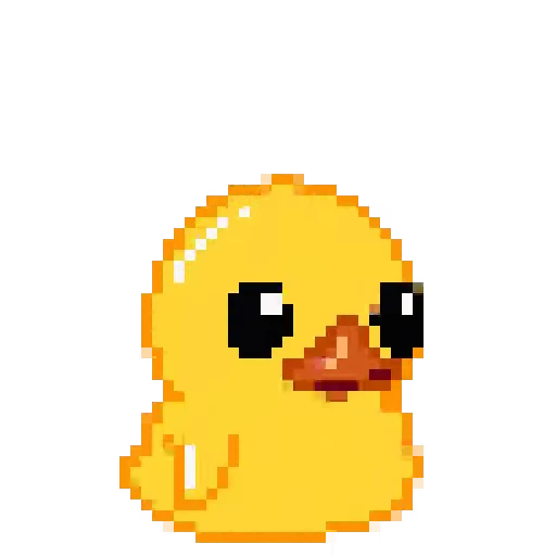 💪 Стикер «Pixel Duck» для Telegram