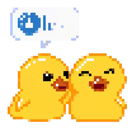 😁 Стикер «Pixel Duck» для Telegram