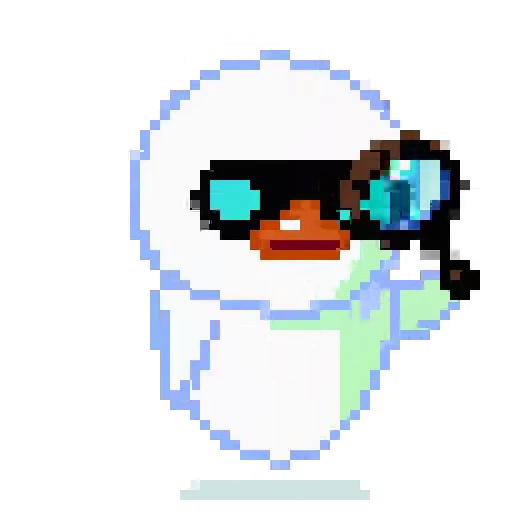 🔎 Стикер «Pixel Duck» для Telegram