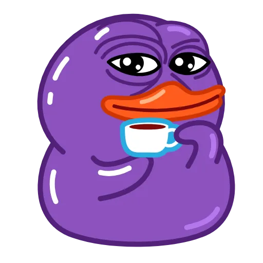 ☕️ Эмодзи «Duck Purple» для Telegram