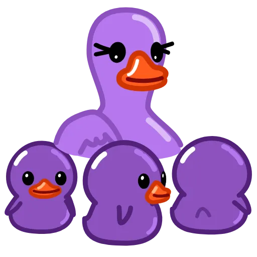 🎠 Эмодзи «Duck Purple» для Telegram
