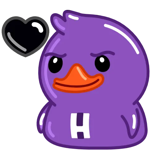 💜 Эмодзи «Duck Purple» для Telegram