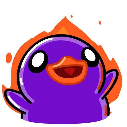 🔥 Эмодзи «Duck Purple» для Telegram