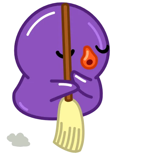 🧹 Эмодзи «Duck Purple» для Telegram