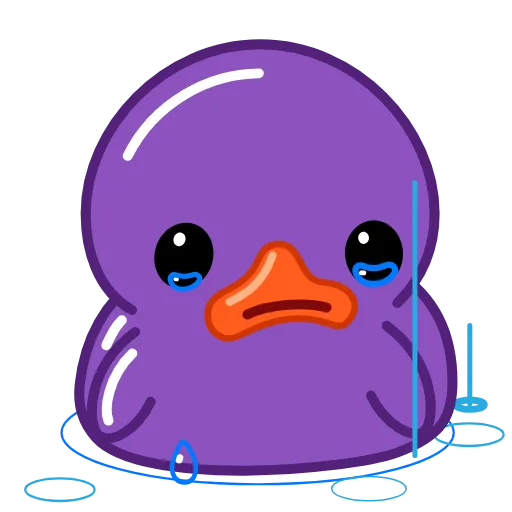 😭 Эмодзи «Duck Purple» для Telegram
