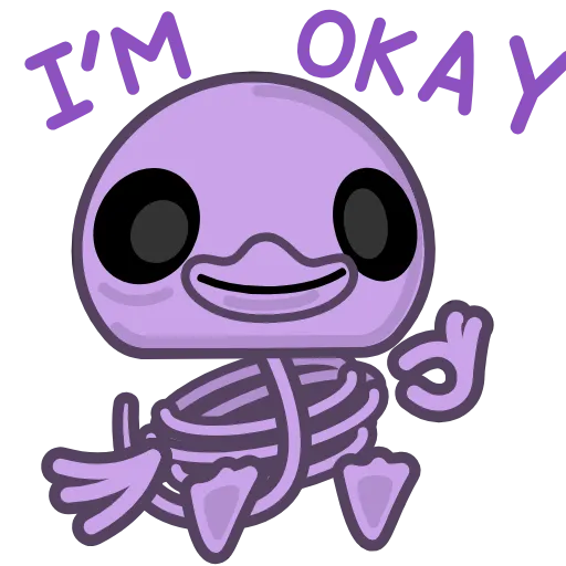👌 Эмодзи «Duck Purple» для Telegram