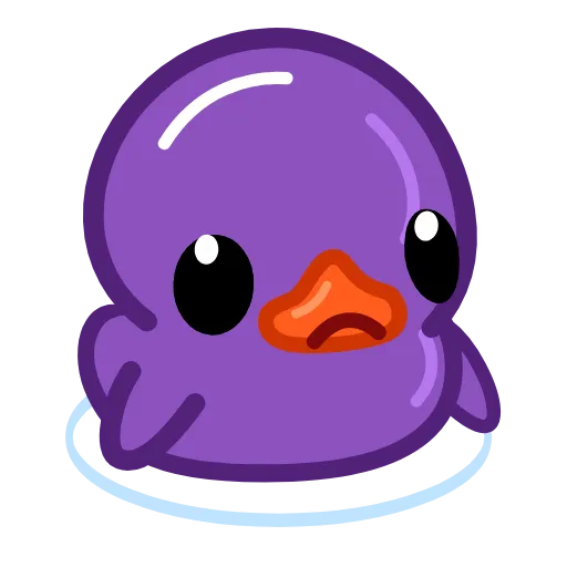 😔 Эмодзи «Duck Purple» для Telegram