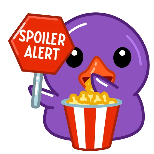🍿 Эмодзи «Duck Purple» для Telegram