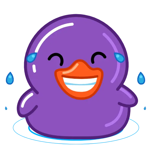 😂 Эмодзи «Duck Purple» для Telegram