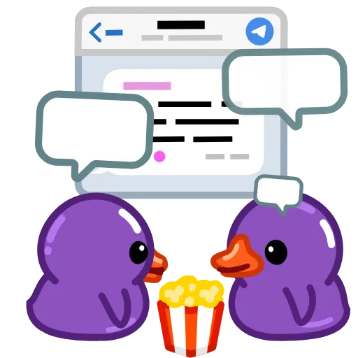 💬 Эмодзи «Duck Purple» для Telegram