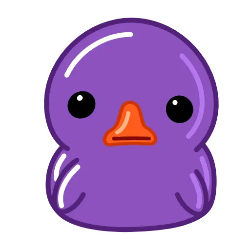 🤷‍♂️ Эмодзи «Duck Purple» для Telegram