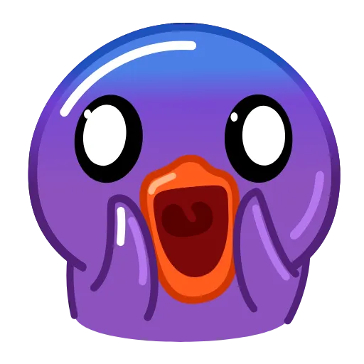 😱 Эмодзи «Duck Purple» для Telegram