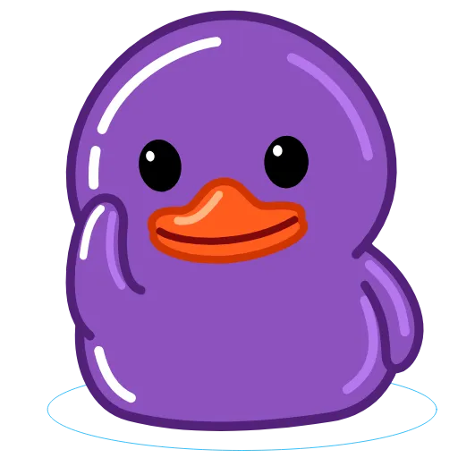 👋 Эмодзи «Duck Purple» для Telegram
